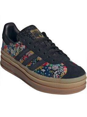 Adidas x liberty of London black floral gazelle bold sneakers women’s size 7